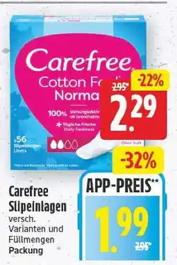 E-Center Carefree slipeinlagen Angebot