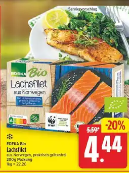 E-Center Edeka bio lachsfilet Angebot