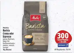 E-Center Melitta barista crema oder espresso Angebot