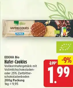 E-Center Edeka bio hafer-cookies vollmilchschokoladenboden Angebot