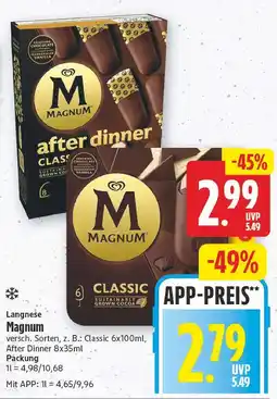 E-Center Langnese magnum Angebot