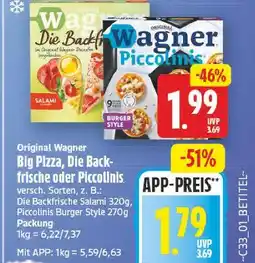 E-Center Wagner big pizza Angebot