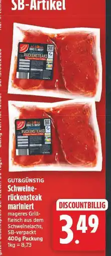 E-Center Schweine-rückensteak mariniert Angebot