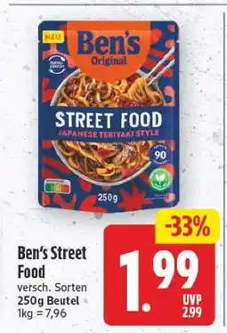 E-Center Ben's street food Angebot