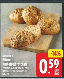 E-Center Schäfer's körner-kartoffelbrötchen Angebot