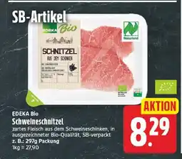 E-Center Edeka bio schweineschnitzel Angebot