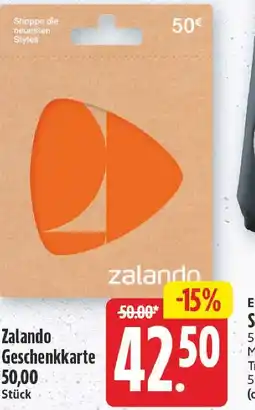 E-Center Zalando geschenkkarte Angebot