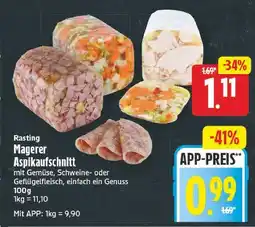 E-Center Rasting magerer aspikaufschnitt Angebot