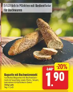 E-Center Baguette mit buchweizenmehl Angebot