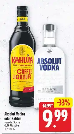 E-Center Absolut vodka Angebot