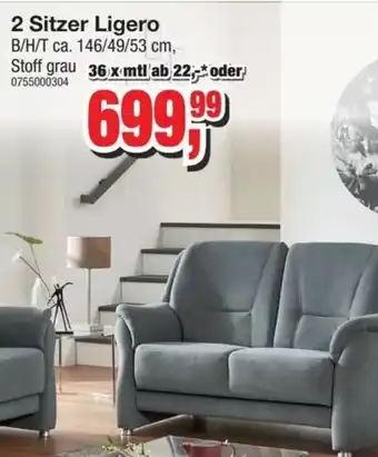 Möbelfundgrube 2 Sitzer Ligero Angebot