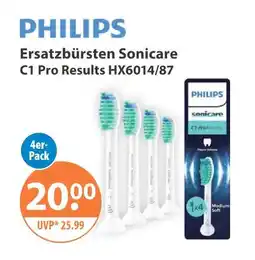 V Markt Philips ersatzbürsten sonicare c1 pro results hx6014/87 Angebot