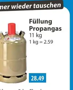 V Markt Füllung propangas Angebot