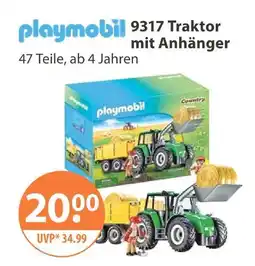 V Markt Playmobil 9317 traktor mit anhänger Angebot