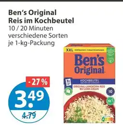V Markt Ben's original reis im kochbeutel Angebot