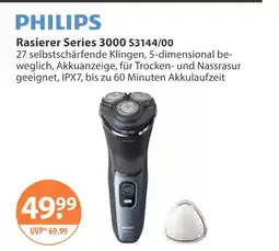 V Markt Philips rasierer series 3000 Angebot
