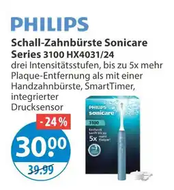 V Markt Philips schall-zahnbürste sonicare series 3100 Angebot
