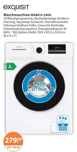 V Markt Exquisit waschmaschine wa8014-340a Angebot