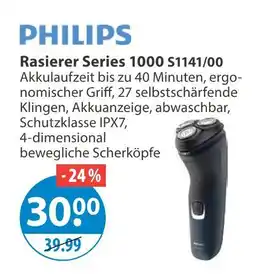 V Markt Philips rasierer series 1000 Angebot