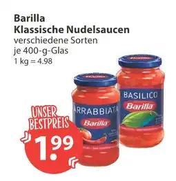 V Markt Barilla klassische nudelsaucen Angebot