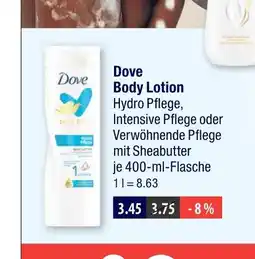 V Markt Dove body lotion Angebot