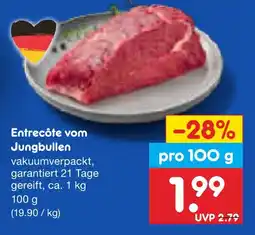 Netto Marken-Discount Entrecôte vom jungbullen Angebot