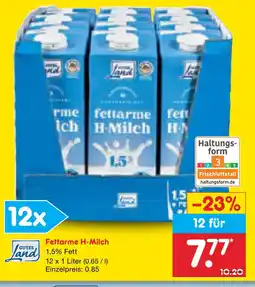 Netto Marken-Discount Gutes land fettarme h-milch Angebot