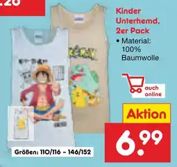 Netto Marken-Discount Kinder unterhemd Angebot