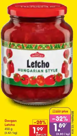 Netto Marken-Discount Dovgan letcho Angebot