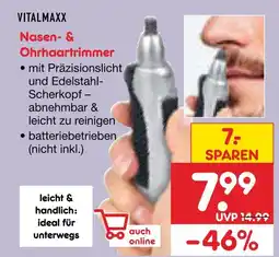 Netto Marken-Discount Vitalmaxx nasen- & ohrhaartrimmer Angebot