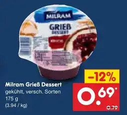 Netto Marken-Discount Milram grieß dessert Angebot