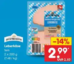Netto Marken-Discount Hofmair leberkäse Angebot