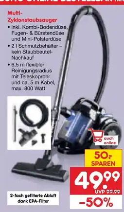 Netto Marken-Discount Multi-zyklonstaubsauger Angebot