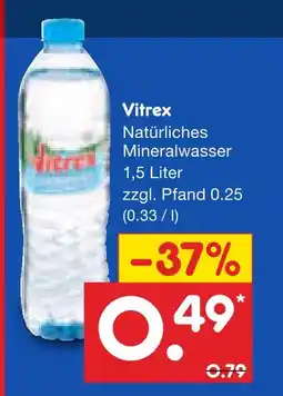 Netto Marken-Discount Vitrex natürliches mineralwasser Angebot