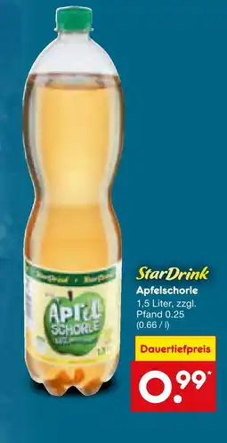 Netto Marken-Discount Stardrink apfelschorle Angebot