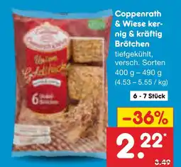 Netto Marken-Discount Coppenrath & wiese kernig & kräftig brötchen Angebot
