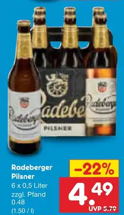 Netto Marken-Discount Radeberger pilsner Angebot