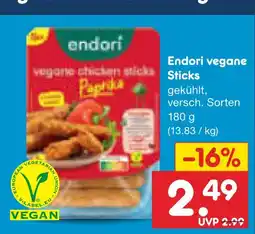 Netto Marken-Discount Endori vegane sticks Angebot