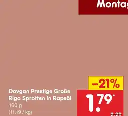Netto Marken-Discount Dovgan prestige große riga sprotten in rapsöl Angebot