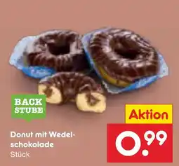 Netto Marken-Discount Back stube donut mit wedelschokolade Angebot