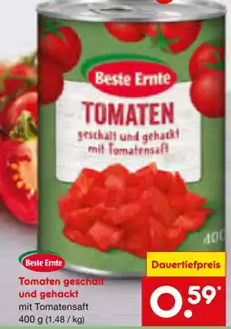 Netto Marken-Discount Beste ernte tomaten geschält und gehackt Angebot