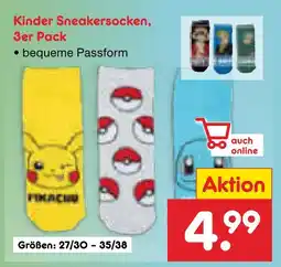 Netto Marken-Discount Kinder sneakersocken Angebot