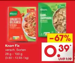 Netto Marken-Discount Knorr fix Angebot