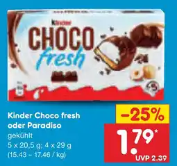 Netto Marken-Discount Kinder choco fresh Angebot