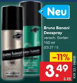 Netto Marken-Discount Bruno banani deospray Angebot