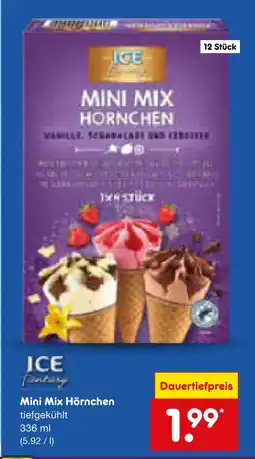 Netto Marken-Discount Ice mini mix hörnchen Angebot