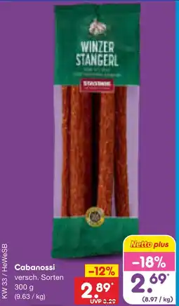 Netto Marken-Discount Cabanossi Angebot