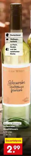 Netto Marken-Discount Scheurebe qualitätswein Angebot