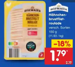 Netto Marken-Discount Hofmann's hähnchen-brustfilet-roulade Angebot