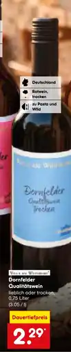 Netto Marken-Discount Dorfelder qualitätswein lieblich Angebot